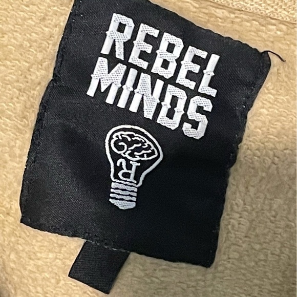 REBEL MINDS Distressed DESTROYED Cut PULLOVER SWEATSHIRT SZ XL - Picture 5 of 9